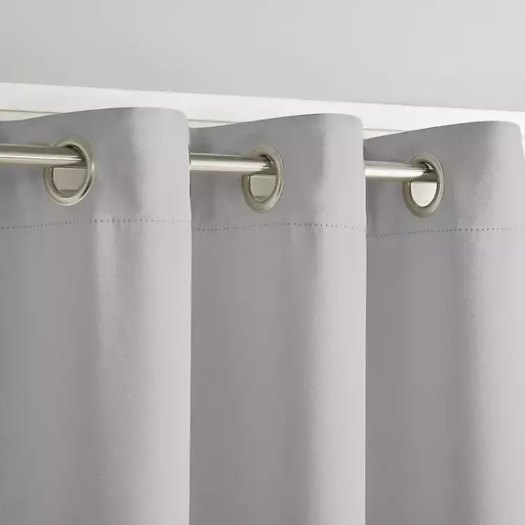 Curtains & Drapes-Kirklands Home Smoky Blackout Curtain Panel Set, 84 in. Gray