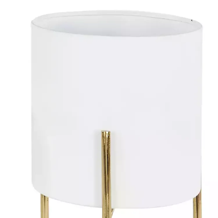 Planters-Kirklands Home Daisy Modern Iron Planters, Set of 3 White