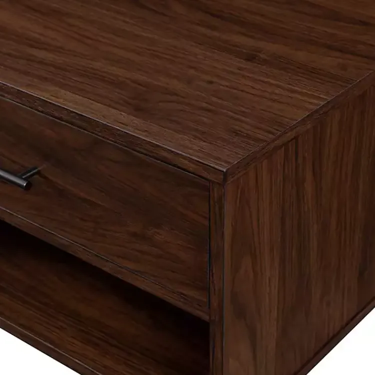 Coffee Tables-Kirklands Home Brown Wood & Black Metal Hairpin Legs Coffee Table