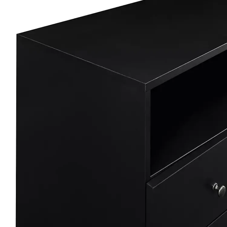 Cabinets & Sideboards-Kirklands Home Midnight Mid-Century Modern Sideboard