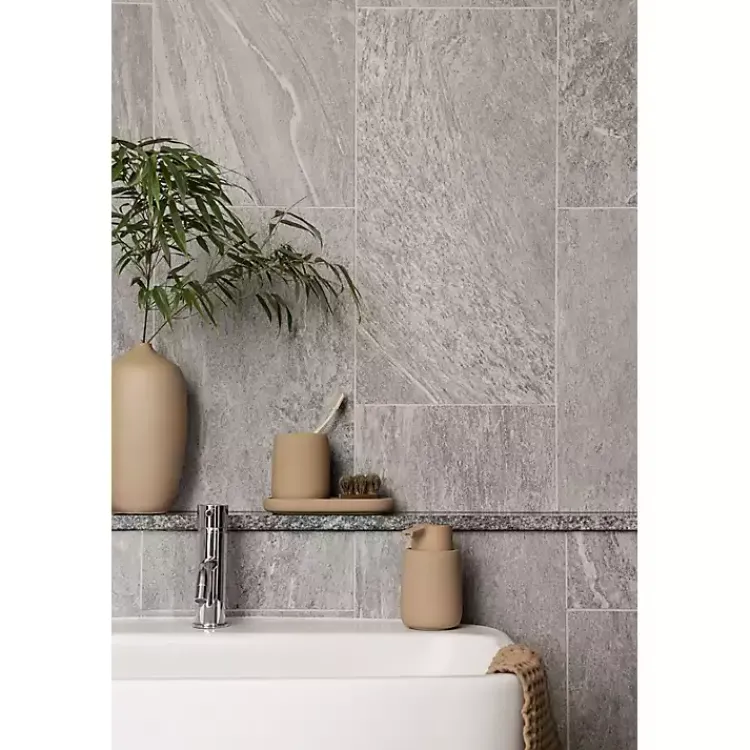 Bathroom Accessories-Kirklands Home Matte Modernity Ceramic Soap Dispenser Tan