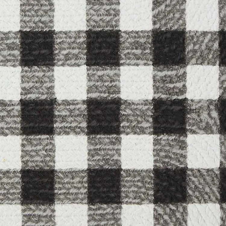 Kitchen & Floor Mats-Kirklands Home Black Buffalo Check Bone Pet Bowl Mat