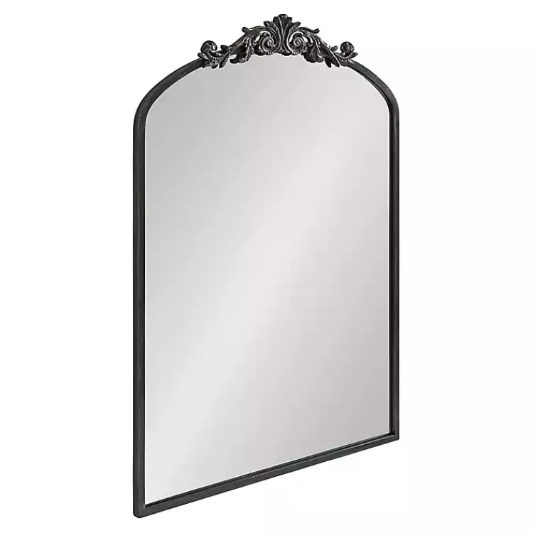Decorative Mirrors-Kirklands Home Arendahl Arched Mirror, 24x36 in. Black