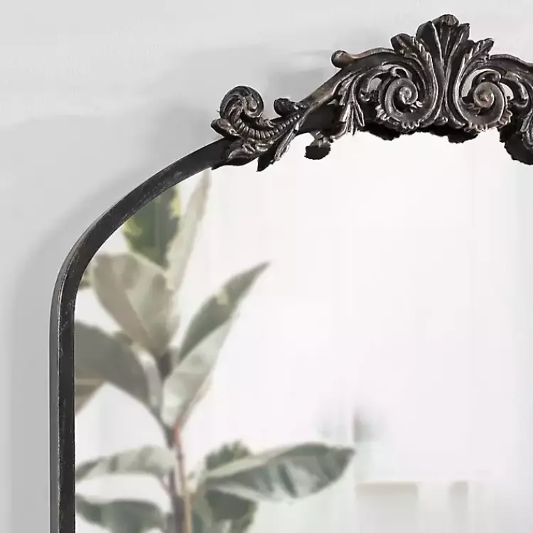 Decorative Mirrors-Kirklands Home Arendahl Arched Mirror, 24x36 in. Black