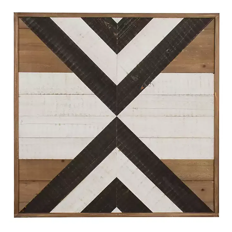 Wall Plaques-Kirklands Home Multicolor Baralt Shiplap Wood Wall Plaque