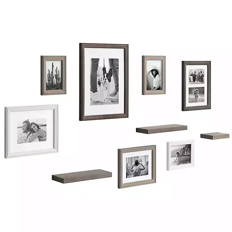 Gallery Wall Frames-Kirklands Home Bordeaux 10-pc. Gallery Wall Frame and Shelf Set