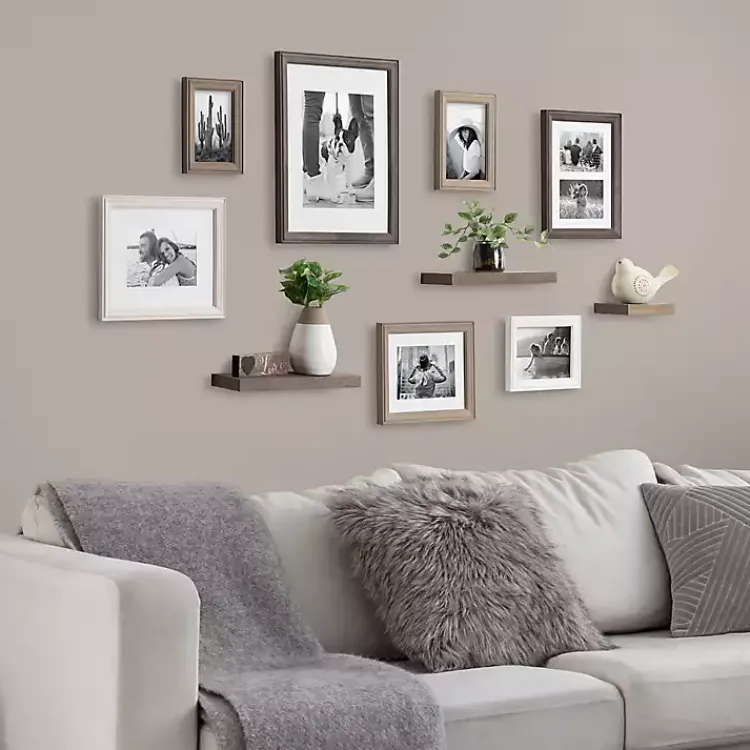 Gallery Wall Frames-Kirklands Home Bordeaux 10-pc. Gallery Wall Frame and Shelf Set