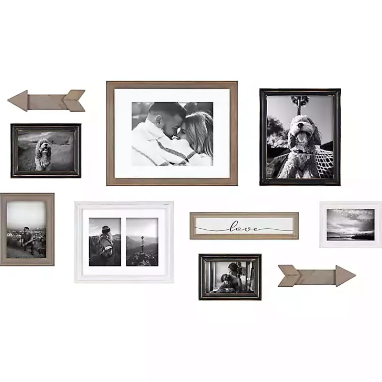 Gallery Wall Frames-Kirklands Home Gray Arrow 10-pc. Gallery Wall Picture Frame Set