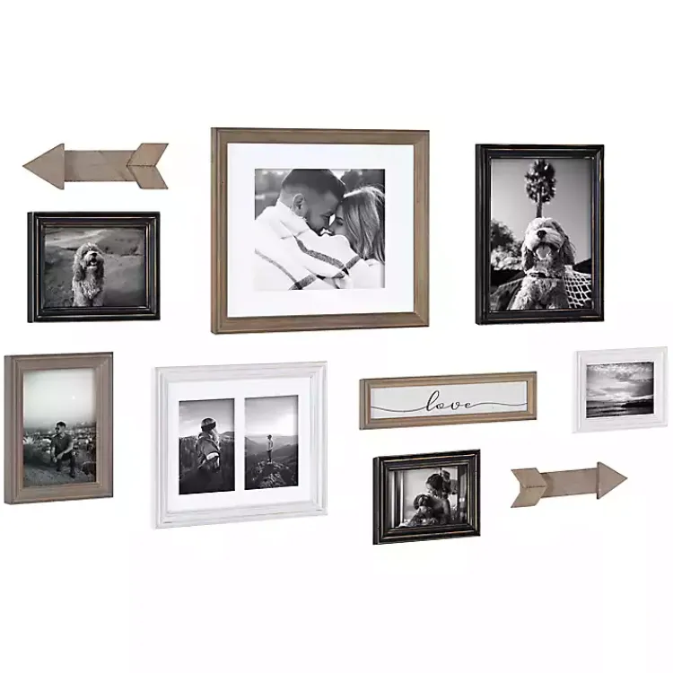 Gallery Wall Frames-Kirklands Home Gray Arrow 10-pc. Gallery Wall Picture Frame Set