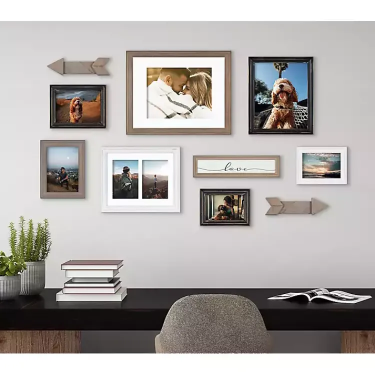 Gallery Wall Frames-Kirklands Home Gray Arrow 10-pc. Gallery Wall Picture Frame Set