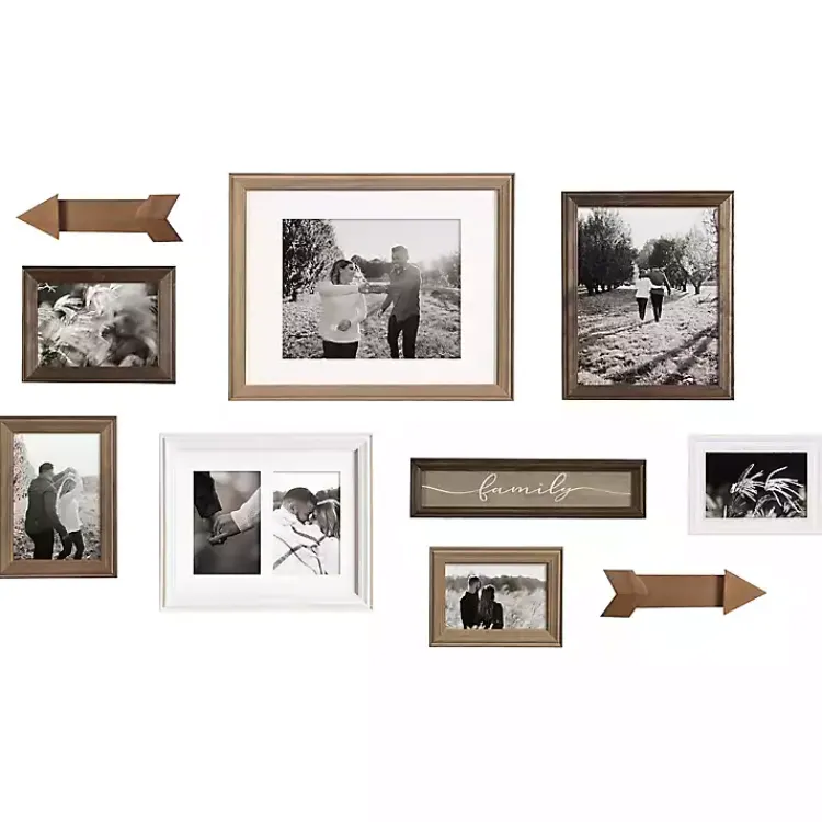 Gallery Wall Frames-Kirklands Home Brown Arrow 10-pc. Gallery Wall Picture Frame Set