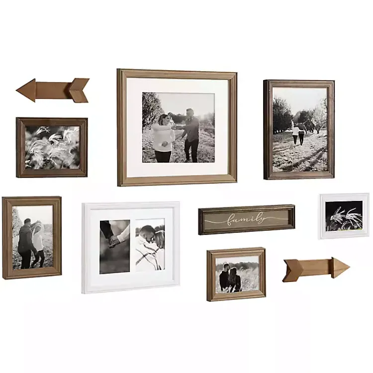 Gallery Wall Frames-Kirklands Home Brown Arrow 10-pc. Gallery Wall Picture Frame Set