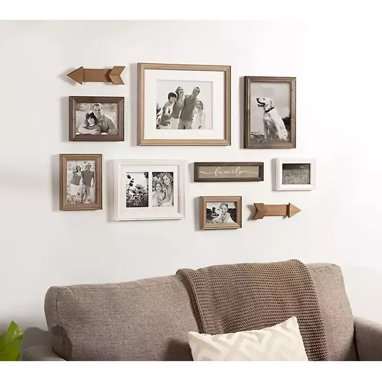 Gallery Wall Frames-Kirklands Home Brown Arrow 10-pc. Gallery Wall Picture Frame Set