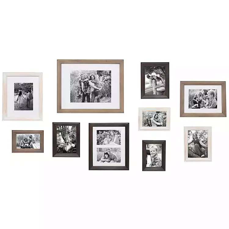 Gallery Wall Frames-Kirklands Home Brown and Gray 10-pc. Gallery Wall Frame Set