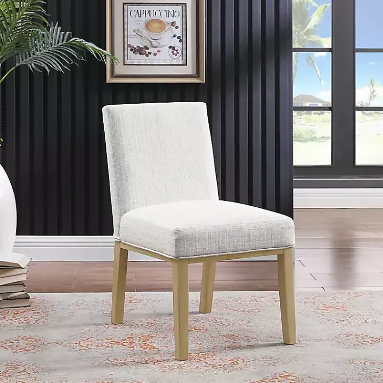 Dining Chairs-Kirklands Home Blair Stain Proof Dining Chair White