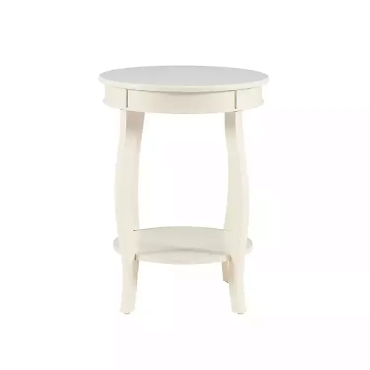 Accent & End Tables-Kirklands Home Merryweather Off White Accent Table Ivory
