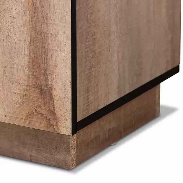 Cabinets & Sideboards-Kirklands Home Stella Contemporary Oak 3-Door Sideboard