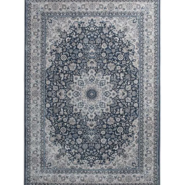 Area Rugs-Kirklands Home Vintage Medallion Area Rug, 5x7 Blue