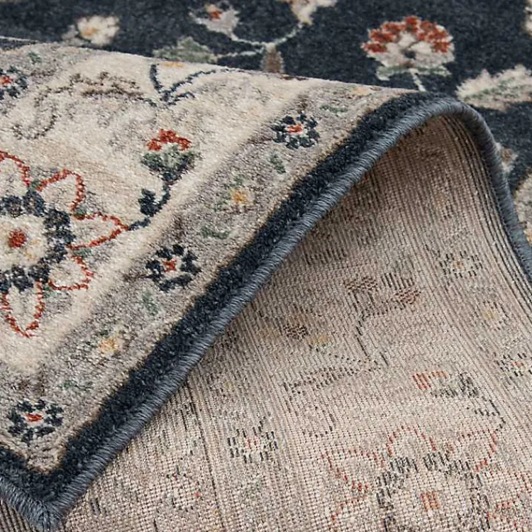 Area Rugs-Kirklands Home Navy Vintage Leni Area Rug, 5x7 Blue