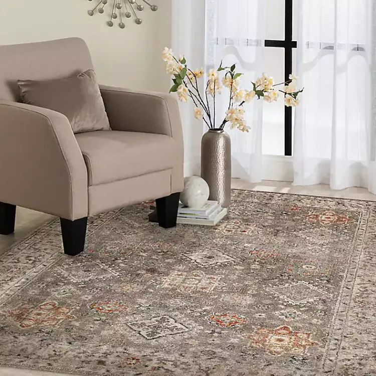 Area Rugs-Kirklands Home Vintage Remi Area Rug, 7x9 Tan