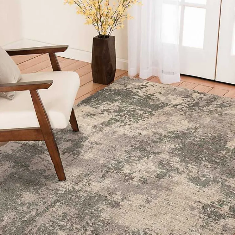 Area Rugs-Kirklands Home and Black Abstract Livs Area Rug, 5x7 Tan