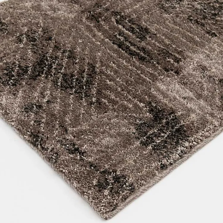 Area Rugs-Kirklands Home Geometric Kourt Area Rug, 2x7 Brown