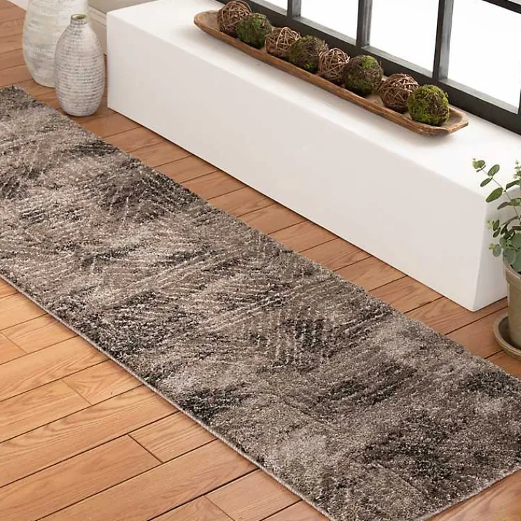 Area Rugs-Kirklands Home Geometric Kourt Area Rug, 2x7 Brown