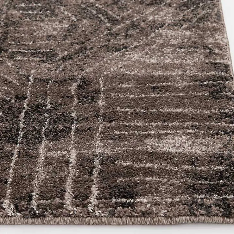 Area Rugs-Kirklands Home Geometric Kourt Area Rug, 5x7 Brown