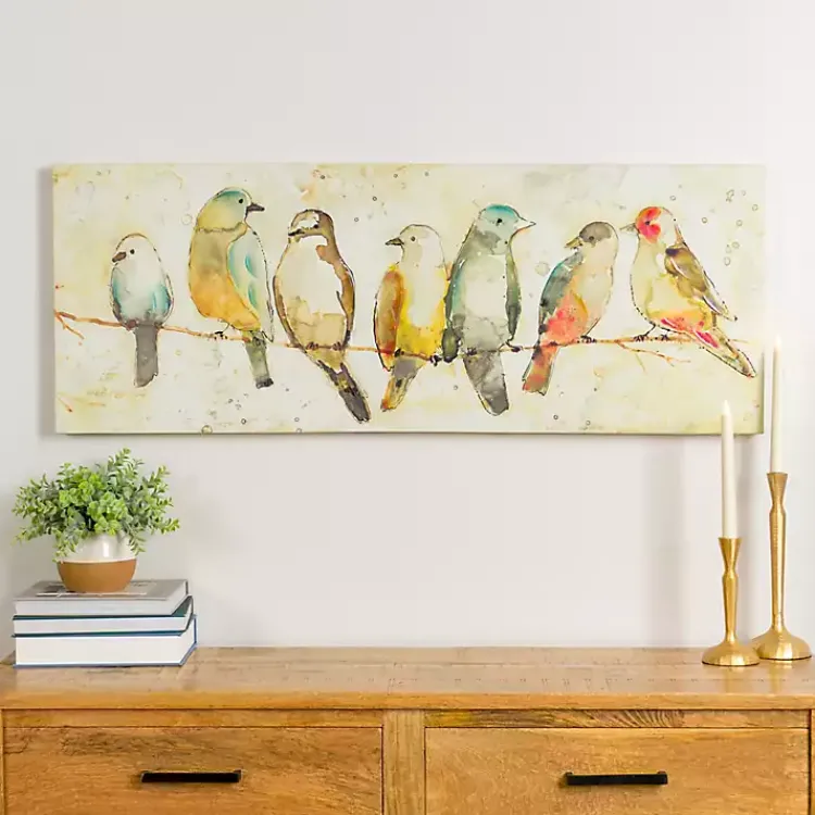 Canvas Art-Kirklands Home Birds on Wire Canvas Art Print