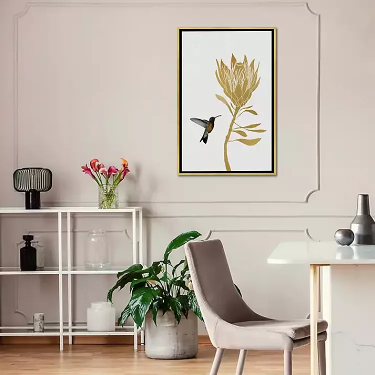 Framed Art-Kirklands Home Hummingbird Soaring Canvas Framed Art