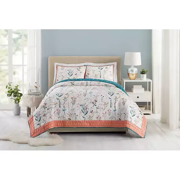 Quilts-Kirklands Home English Garden King 3-pc. Quilt Set