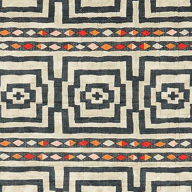 Quilts-Kirklands Home Justina Blakeney Black Hypnotic King Quilt Set