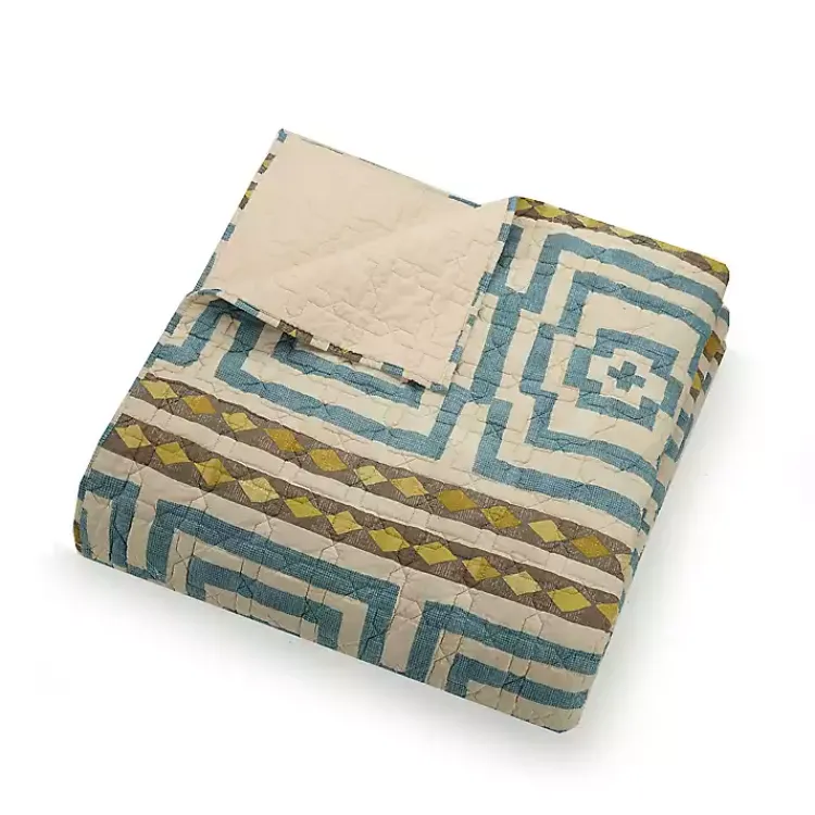 Quilts-Kirklands Home Justina Blakeney Blue Hypnotic Queen Quilt Set