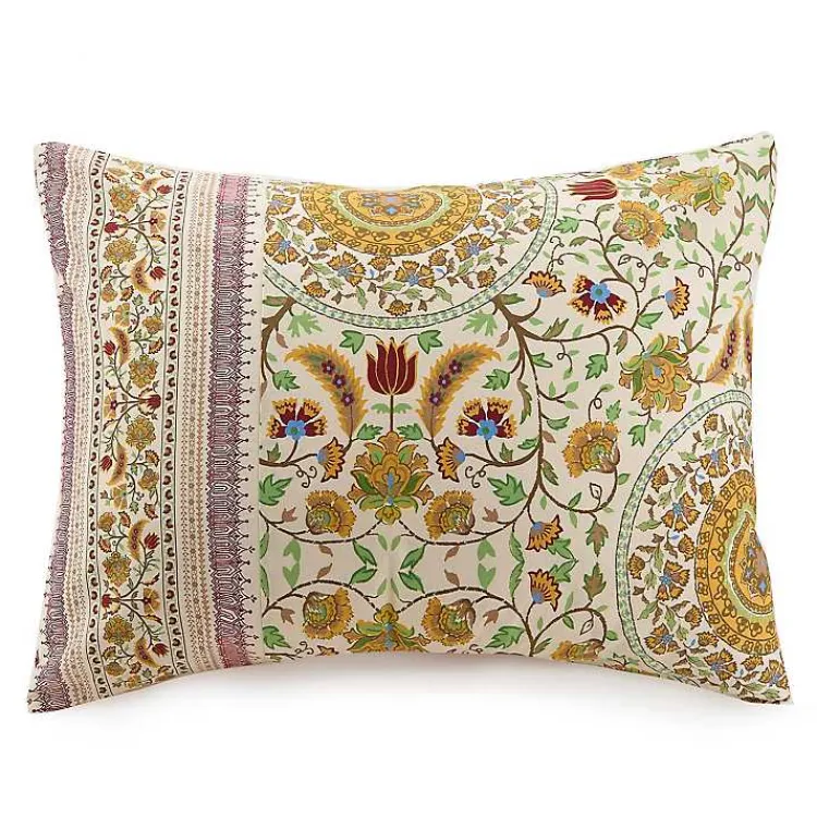 Comforters-Kirklands Home Shyla Yellow Vinework King 5-pc. Comforter Set