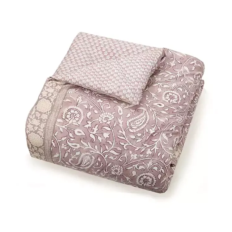 Comforters-Kirklands Home Mauve Scorro 5-pc. Queen Comforter Set Purple