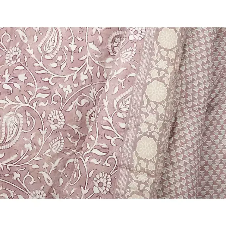 Comforters-Kirklands Home Mauve Scorro 5-pc. Queen Comforter Set Purple