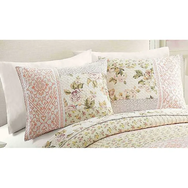 Quilts-Kirklands Home Yellow and Pink Patchwork Blooms Full/Queen Quilt