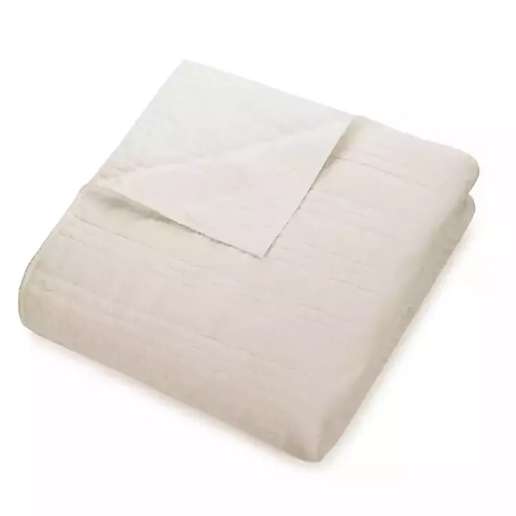 Quilts-Kirklands Home Cream Atmosphere King Quilt Ivory