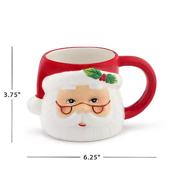 Glassware & Drinkware-Kirklands Home Santa Christmas Mug
