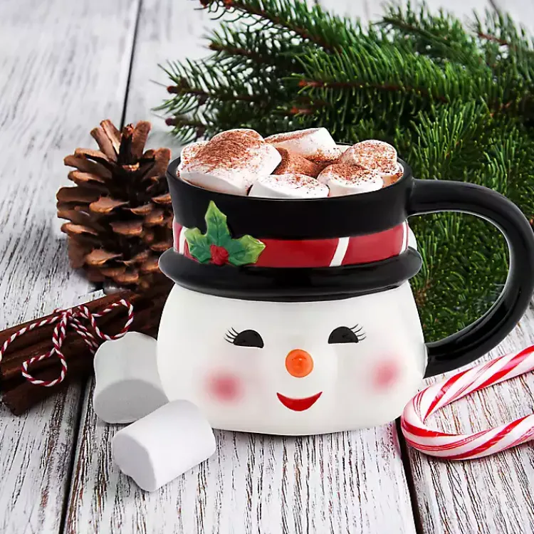Glassware & Drinkware-Kirklands Home Snowman Christmas Mug