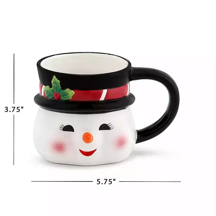 Glassware & Drinkware-Kirklands Home Snowman Christmas Mug