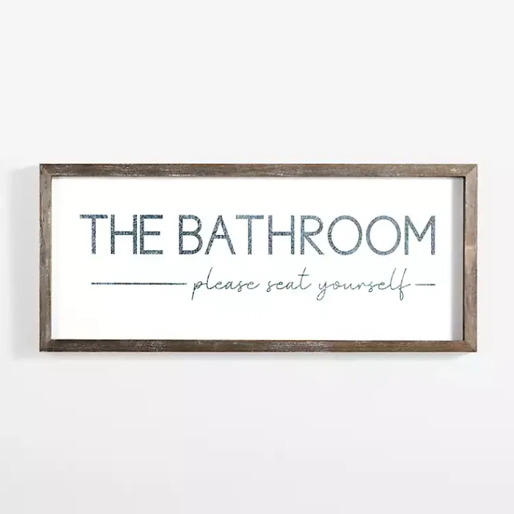 Wall Quotes & Signs-Kirklands Home Please Seat Yourself Framed Wall Plaque