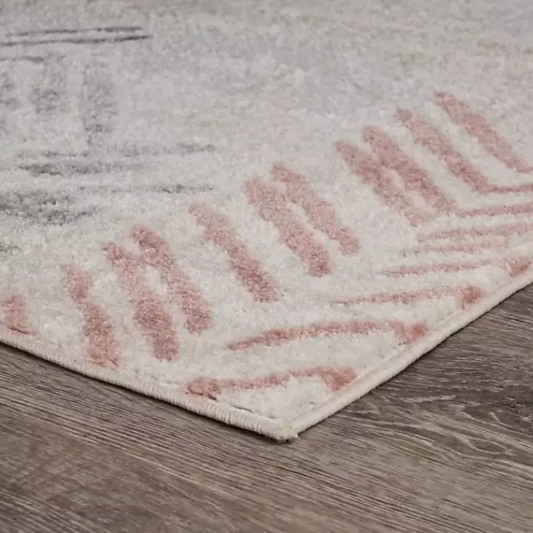 Area Rugs-Kirklands Home Teal and Pink Arrows Area Rug, 5x7