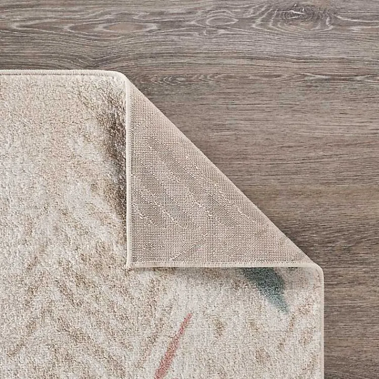 Area Rugs-Kirklands Home Teal and Pink Arrows Area Rug, 5x7