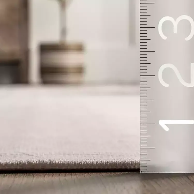 Area Rugs-Kirklands Home Cream Geometric Shapes Washable Area Rug, 8x10