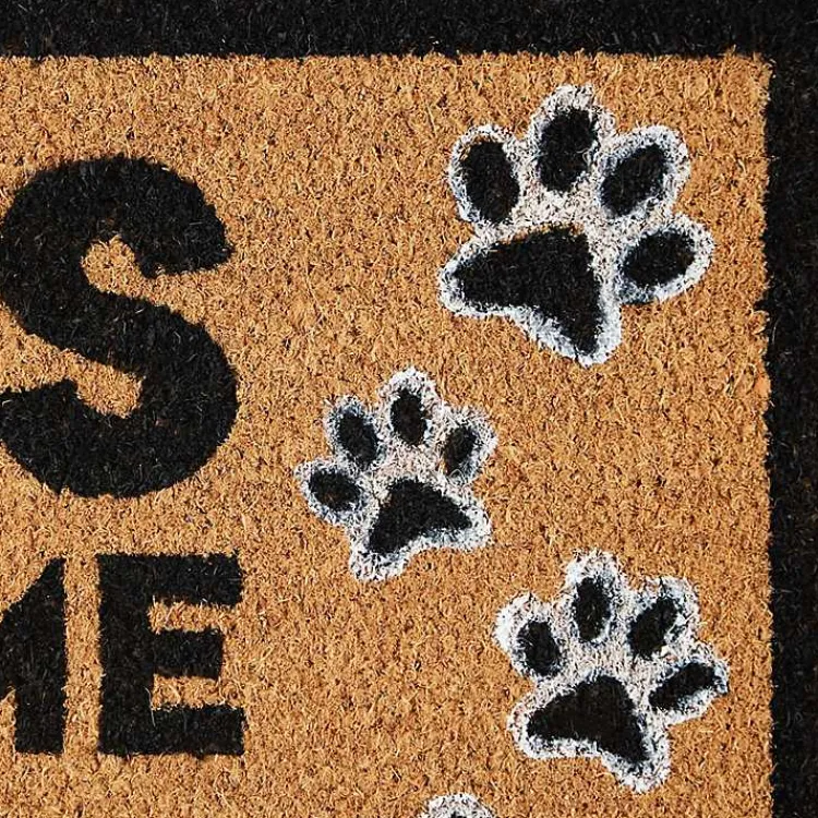 Doormats-Kirklands Home Dogs Welcome People Tolerated Coir Doormat