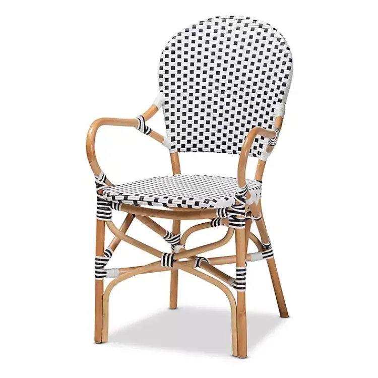 Dining Sets-Kirklands Home Black and White Woven 5-pc. Dining Set