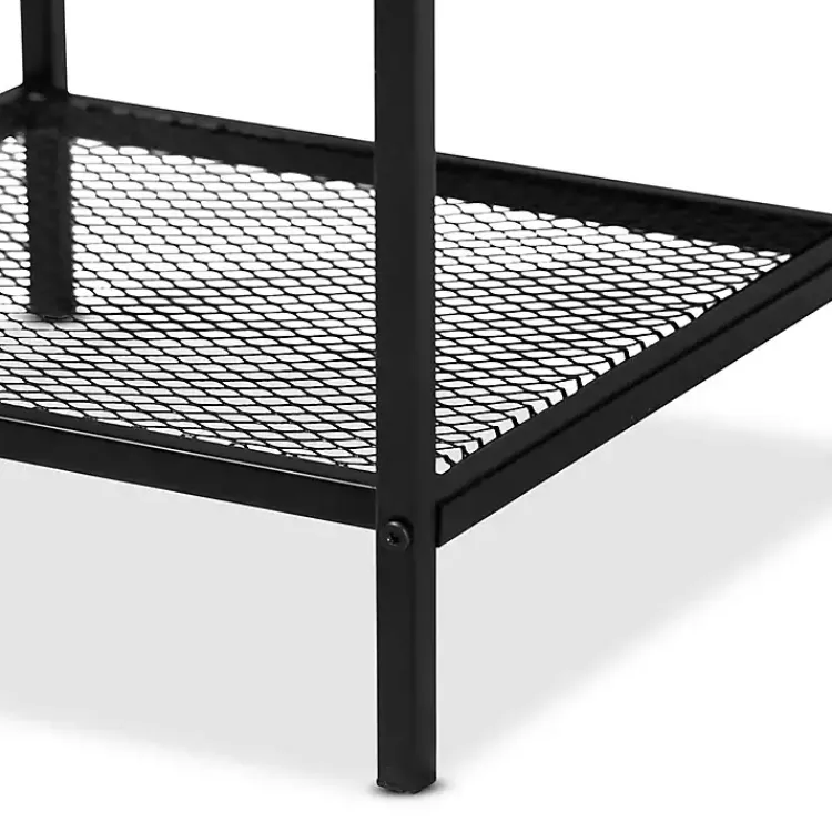 Accent & End Tables-Kirklands Home Wood Raised Edge Side Table Brown