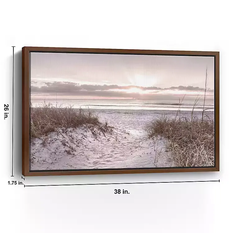 Framed Art-Kirklands Home Beach Morning Blessing Framed Canvas Art Print