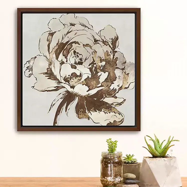 Framed Art-Kirklands Home Golden Blossom I Framed Canvas Art Print